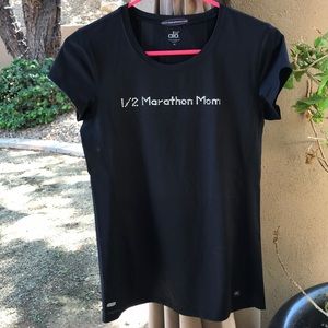 ⚡️Bling 1/2 Marathon Mom Black CoolFit T Shirt💫
